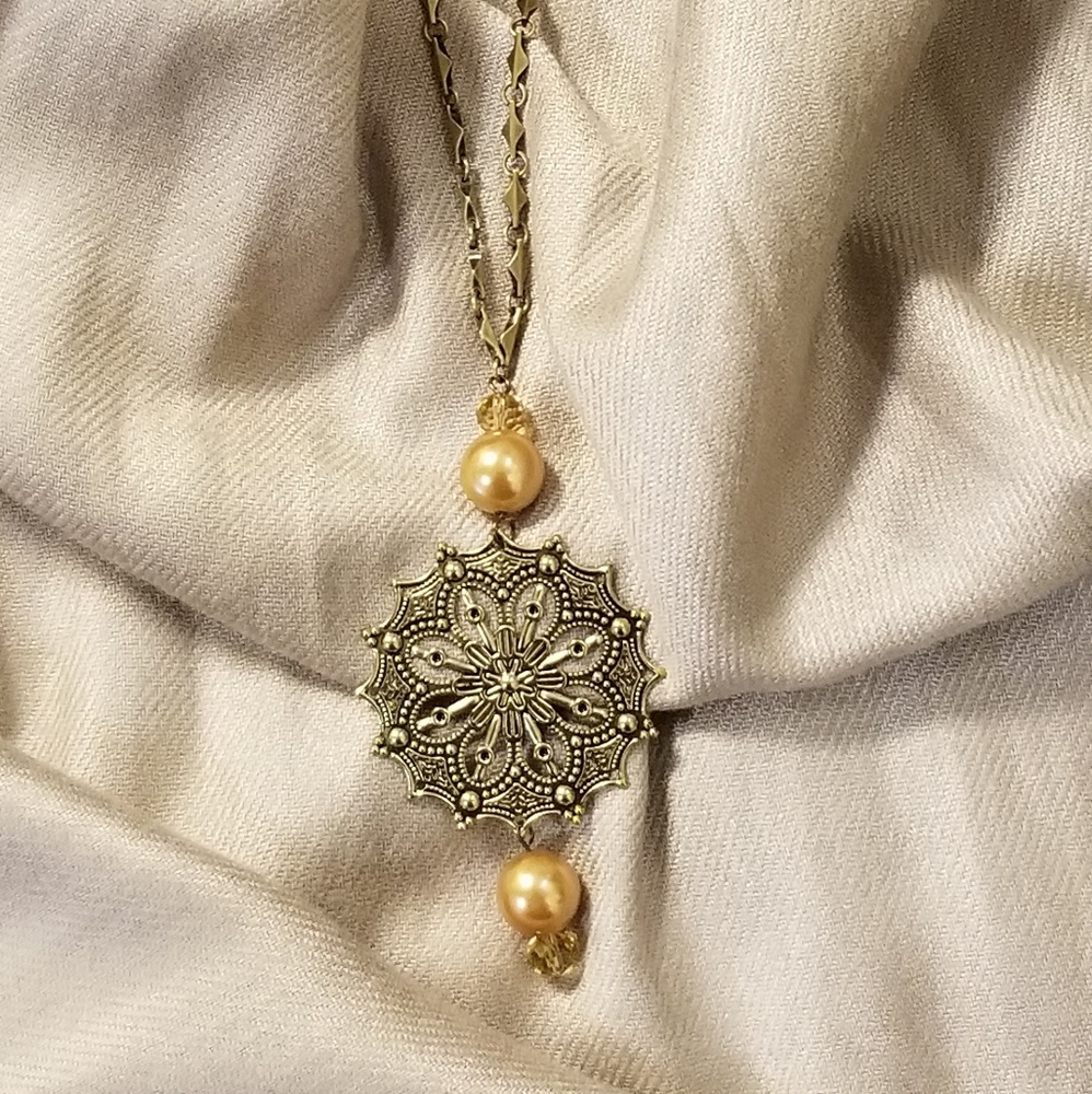 HANDMADE Unique, long Boho necklace
